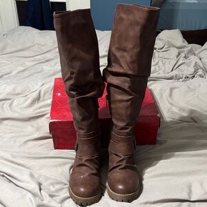 Carlos by Carlos Santana Brown Heeled Boots